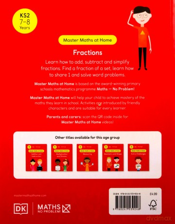 Maths - No Problem! Fractions, Ages 7-8 (Key Stage 2) (Master Maths At Home) - Maths - No Problem! [KSIĄŻKA]