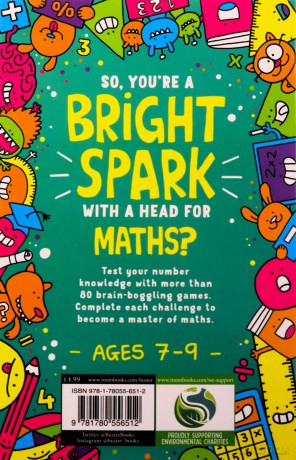 Maths Games for Bright Sparks: Ages 7 to 9 (Buster Bright Sparks) - Gareth Moore [KSIĄŻKA]