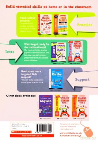 Maths practice book for ages 9-10 (Year 5). Perfect for Home Learning. (100 Practice Activities) - Scholastic [KSIĄŻKA]