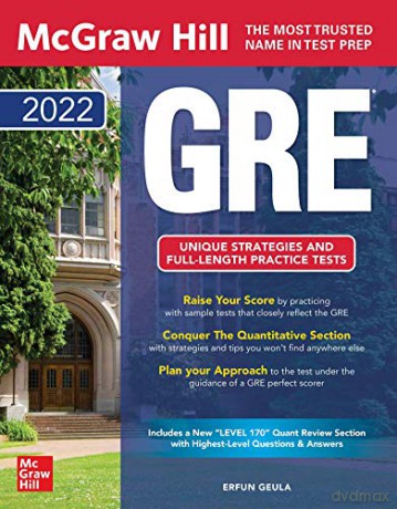 McGraw Hill GRE 2022 (TEST PREP) - Erfun Geula [KSIĄŻKA]