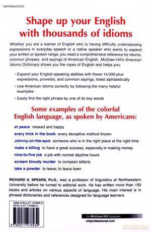 McGraw-Hill's American Idioms Dictionary - Richard A. Spears [KSIĄŻKA]