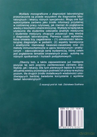 Wykłady monograficzne z diagnostyki laboratoryjnej. Cz.I [KSIĄŻKA]