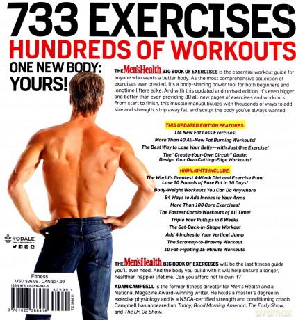 Men's Health Big Book of Exercises, The: Four Weeks to a Leaner, Stronger, More Muscular You! - Adam Campbell [KSIĄŻKA]