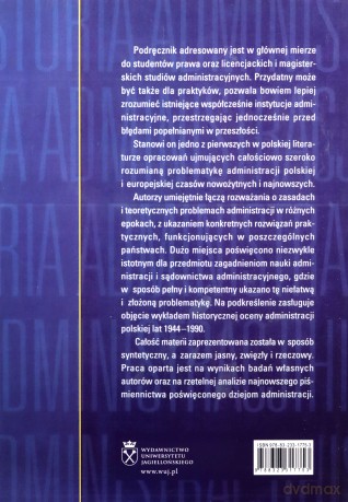 Historia administracji i myśli administracyjnej - Dorota Malec, Jerzy Malec [KSIĄŻKA]