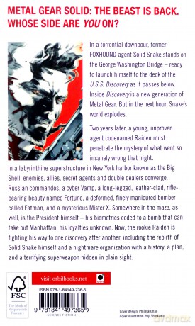 Metal Gear Solid: Book 2: Sons of Liberty (Tom Thorne Novels) - Raymond Benson [KSIĄŻKA]