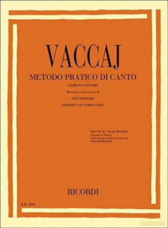 METODO PRATICO DI CANTO +CD - SOPRANO OR TENOR VOICE - Nicola Vaccai [KSIĄŻKA]