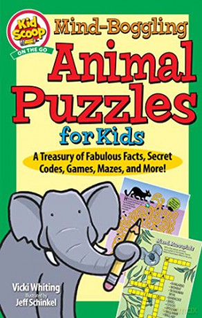 Mind-Boggling Animal Puzzles for Kids: A Treasury of Fabulous Facts, Secret Codes, Games, Mazes, and More! (Happy Fox Books) For Kids Age 5-10 - Activity Book with Word Search, Brain Teasers, and More - Vicki Whiting [KSIĄŻKA]