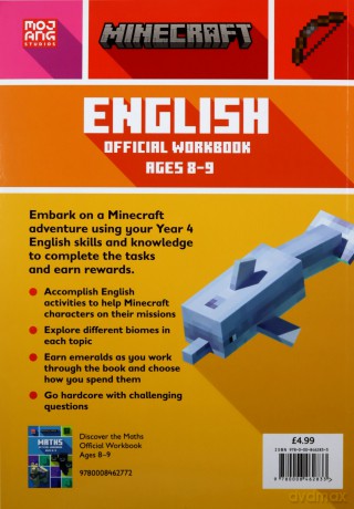 Minecraft English Ages 8-9: Official Workbook (Minecraft Education) - Collins KS2 [KSIĄŻKA]