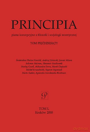 PRINCIPIA. Pisma koncepcyjne z filozofii i socjologii teoretycznej. Tom 50 [KSIĄŻKA]