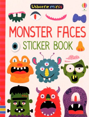 Monster Faces Sticker Book (Usborne Minis) - Sam Smith [KSIĄŻKA]