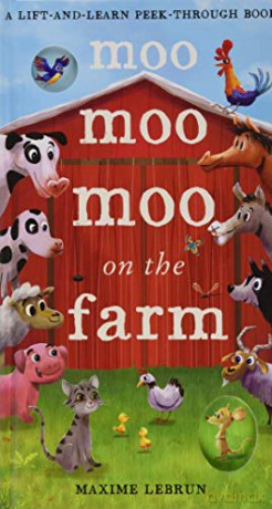 Moo Moo Moo on the Farm (A Lift-And-Learn Peek-Through Book) - Isabel Otter [KSIĄŻKA]