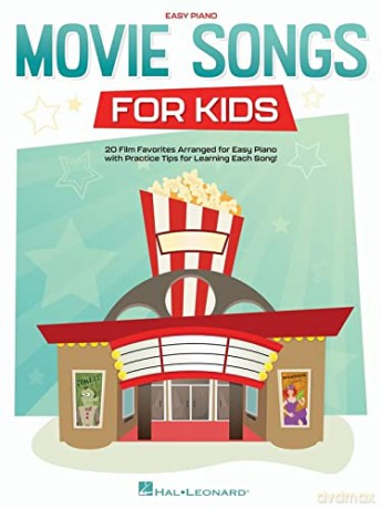 Movie Songs for Kids. Piano or Keyboard: Easy Piano Songbook With Lyrics [KSIĄŻKA]
