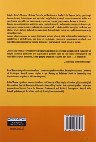 Terapia skoncentrowana na osobie [KSIĄŻKA]