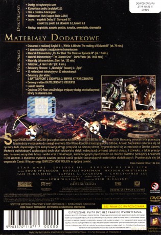 Gwiezdne Wojny epizod 3: Zemsta Sithów (Star Wars) [2DVD]