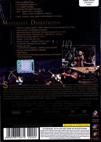 Gwiezdne Wojny epizod 3: Zemsta Sithów (Star Wars) [2DVD]