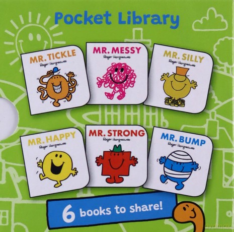 Mr. Men: Pocket Library: Six board books for toddlers to enjoy - Roger Hargreaves [KSIĄŻKA]
