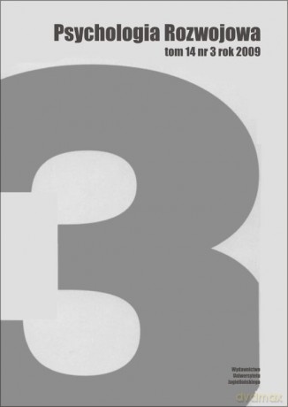 Psychologia Rozwojowa, tom 14 nr 3 rok 2009 [KSIĄŻKA]