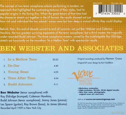 Ben Webster: Master Edition (digipack) [CD]
