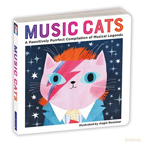 Music Cats Board Book: A Pawsitively Purrfect Compilation of Musical Legends - Mudpuppy [KSIĄŻKA]
