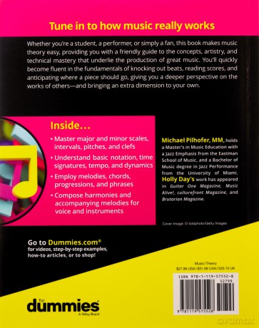 Music Theory For Dummies, 4th Edition - Pilhofer [KSIĄŻKA]