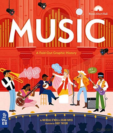 Music: A Fold-Out Graphic History: 1 (What on Earth Fold-Out Graphic History) - Nicholas O'Neill [KSIĄŻKA]