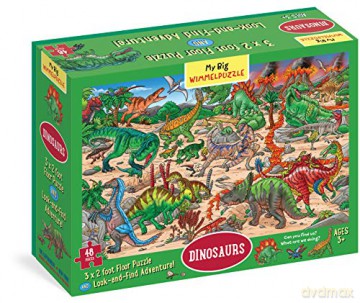 My Big Wimmelpuzzle: Dinosaurs Floor Puzzle, 48-piece - Max Walther [KSIĄŻKA]