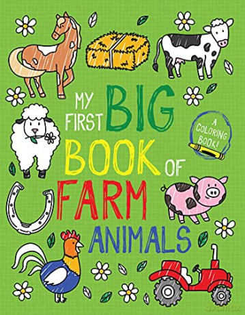 My First Big Book of Farm Animals (My First Big Book of Coloring) - Little Bee Books [KSIĄŻKA]
