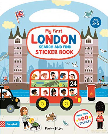 My First Search and Find London Sticker Book: 5 (Campbell London, 5) - Campbell Books [KSIĄŻKA]