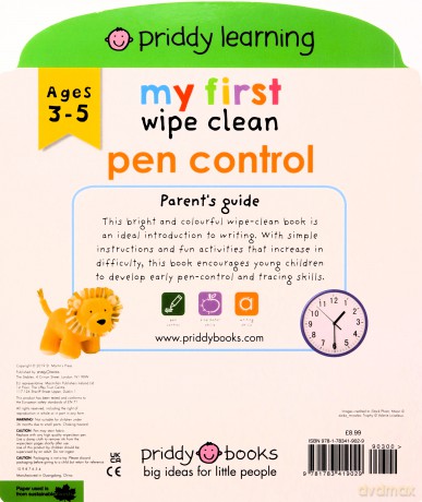 My First Wipe Clean Pen Control (UK Edition) - Roger Priddy [KSIĄŻKA]