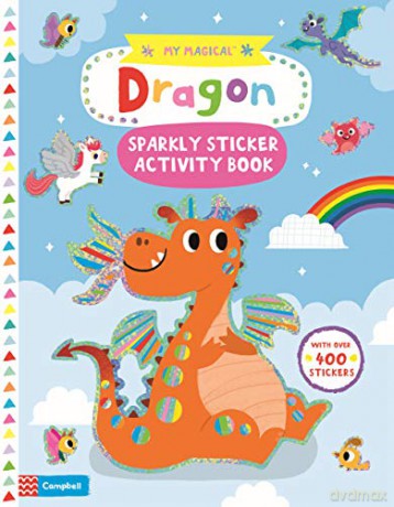 My Magical Dragon Sparkly Sticker Activity Book (Campbell My Magical, 12) - Campbell Books [KSIĄŻKA]
