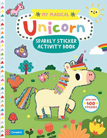 My Magical Unicorn Sparkly Sticker Activity Book (Campbell My Magical, 4) - Campbell Books [KSIĄŻKA]