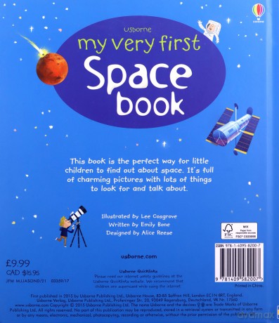My Very First Space Book (My Very First Books): 1 (My First Books) - Emily Bone [KSIĄŻKA]