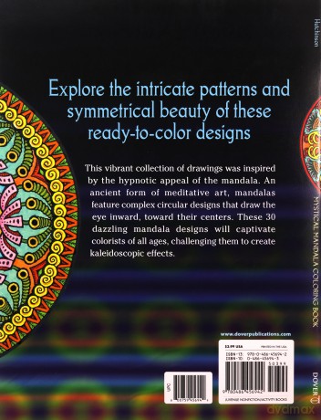 Mystical Mandala Coloring Book (Dover Design Coloring Books) - Alberta Hutchinson [KSIĄŻKA]