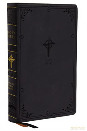 NABRE, New American Bible, Revised Edition, Catholic Bible, Large Print Edition, Leathersoft, Black, Thumb Indexed, Comfort Print: Holy Bible - Catholic Bible Press [KSIĄŻKA]