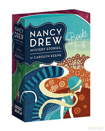 Nancy Drew Mystery Stories Books 1-4: The Secret of the Old Clock/The Hidden Staircase/The Bungalow Mystery/The Mystery at Lilac Inn - Carolyn Keene [KSIĄŻKA]