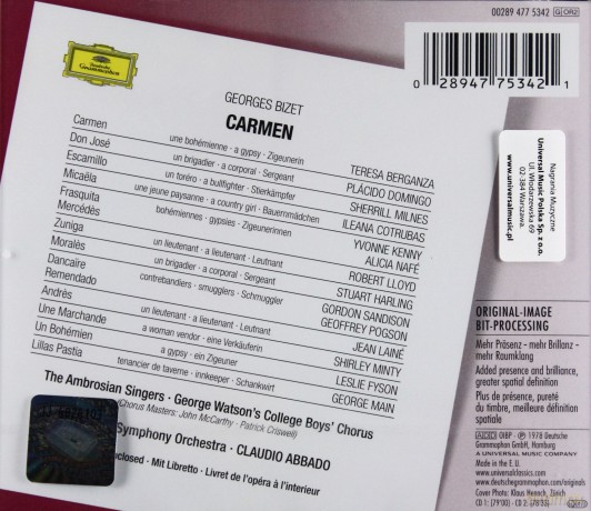 Berganza,Abbado,London Symp.Orch.: Bizet:Carmen Originals [CD]