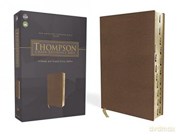 NASB, Thompson Chain-Reference Bible, Leathersoft, Brown, Red Letter, 1977 Text, Thumb Indexed: New American Standard Bible, Brown, Thompson Chain-reference Bible, Leathersoft, Red Letter, 1977 Text [KSIĄŻKA]