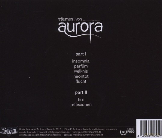 Traumen Von Aurora: Sehnsuchts Wogen  [CD]