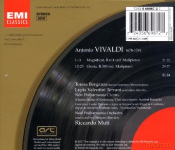 Berganza/Terrani/Muti/New Philharm.Orch: Groc-Gloria Magnificat [CD]