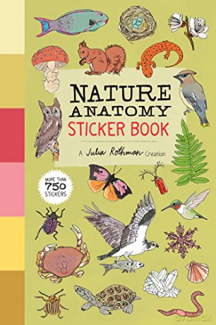 Nature Anatomy Sticker Book: A Julia Rothman Creation; More Than 750 Stickers - Julia Rothman [KSIĄŻKA]