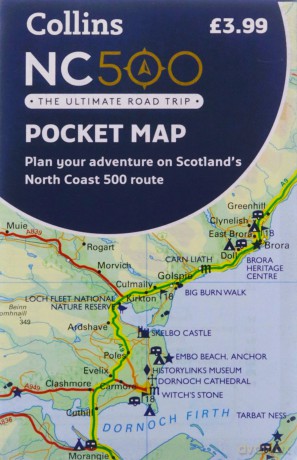 NC500 Pocket Map: Plan your adventure on Scotland's North Coast 500 route - Collins Maps [KSIĄŻKA]