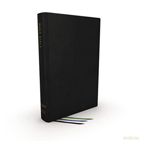 NET Bible, Thinline Large Print, Genuine Leather, Black, Thumb Indexed, Comfort Print: Holy Bible - Bibles - Thomas Nelson [KSIĄŻKA]