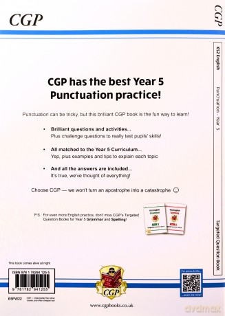 New KS2 English Year 5 Punctuation Targeted Question Book (with Answers) (CGP KS2 English) - CGP Books [KSIĄŻKA]