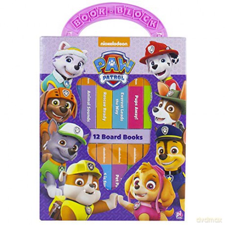 Nickelodeon - Paw Patrol - Book Block My First Library 12-Book Set - PI Kids: 12 Board Books - Editors of Phoenix International Publications [KSIĄŻKA]