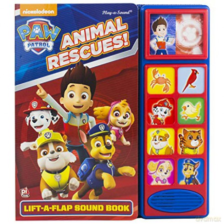Nickelodeon PAW Patrol - Animal Rescues! Lift-a-Flap Sound Book - PI Kids (Play-A-Sound) - Emily Skwish [KSIĄŻKA]