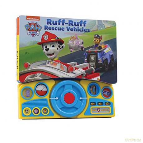 Nickelodeon PAW Patrol - Ruff-Ruff Rescue Vehicles Steering Wheel Sound Book - PI Kids (Play-a-Sound) - Editors of Phoenix International Publications [KSIĄŻKA]