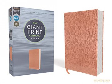 NIrV, Giant Print Compact Bible, Leathersoft, Peach, Comfort Print: New International Reader's Version, Peach, Giant Print Compact Bible for Boys, Leathersoft, Comfort Print - Bible [KSIĄŻKA]