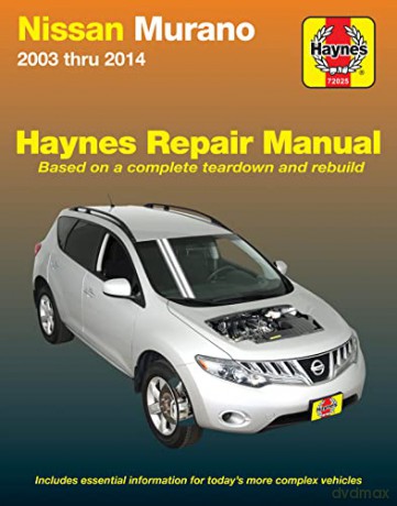 Nissan Murano 2003 thru 2014 Haynes Repair Manual: 2003-2014 (Haynes Automotive) [KSIĄŻKA]
