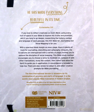 NIV Bible for Journalling and Verse-Mapping: Kintsugi - New International Version [KSIĄŻKA]