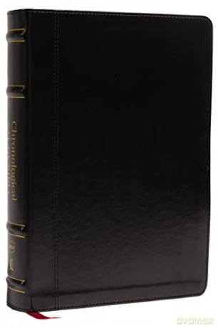 NKJV, Chronological Study Bible, Leathersoft, Black, Comfort Print: Holy Bible, New King James Version - Bibles - Thomas Nelson [KSIĄŻKA]